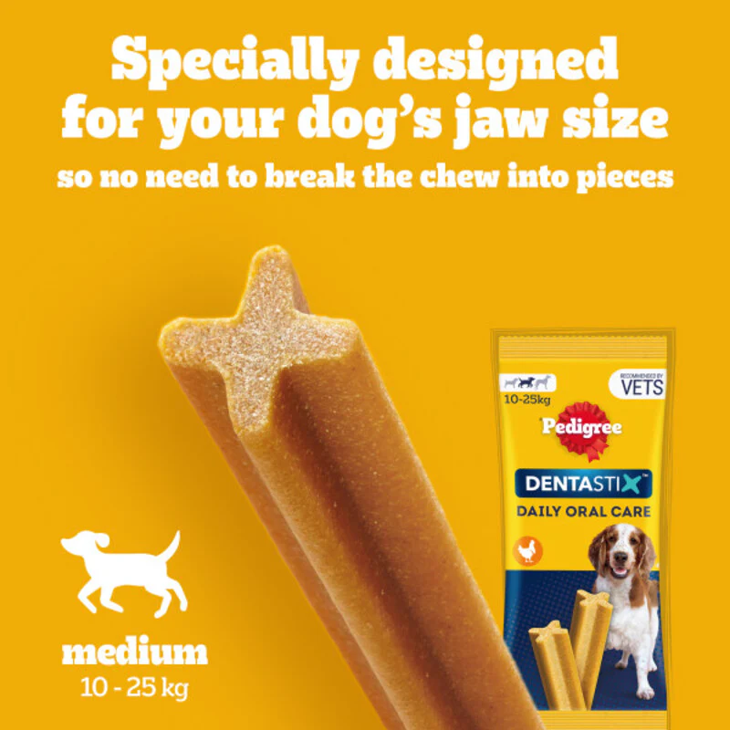 Pedigree Dentastix Daily Dental Chews Medium Dog Treat 56 Sticks - Image 3