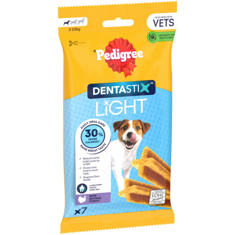 Pedigree Dentastix Light Daily Dental Chew Small Dog 7 Sticks x 6 - Image 3