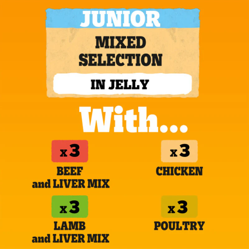 Pedigree Puppy Mixed Selection Dog Food in Jelly 100g x 48 Pouches - Image 2