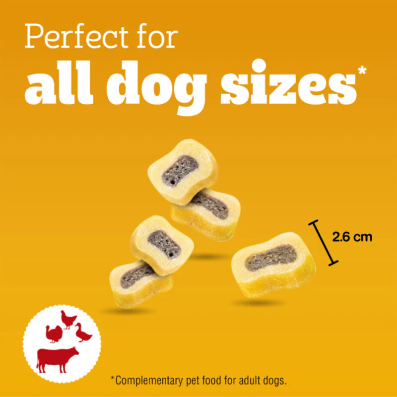 Pedigree Tasty Minis Chewy Slices Beef & Poultry Dog Treats 155g x 8 Packs - Image 2