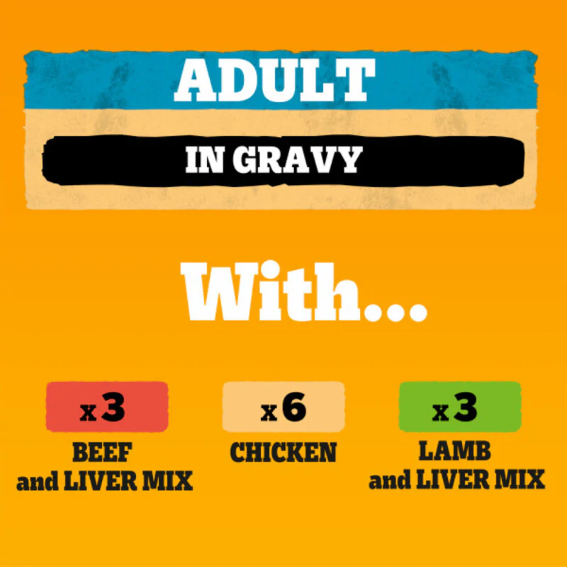 Pedigree Mixed Selection In Gravy 400g x 24 Dog Food Tins - Image 2