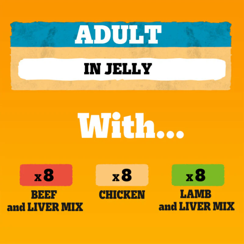 Pedigree Tins Mixed Selection Adult Dog Food in Jelly Jumbo 395g x 24 - Image 2