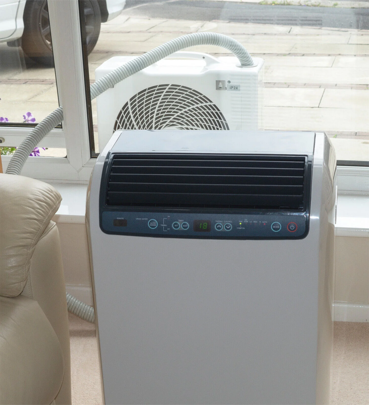 Prem-I-Air 15000 BTU Inverter Split Remote Control Portable Air Conditioner with Timer - Image 3