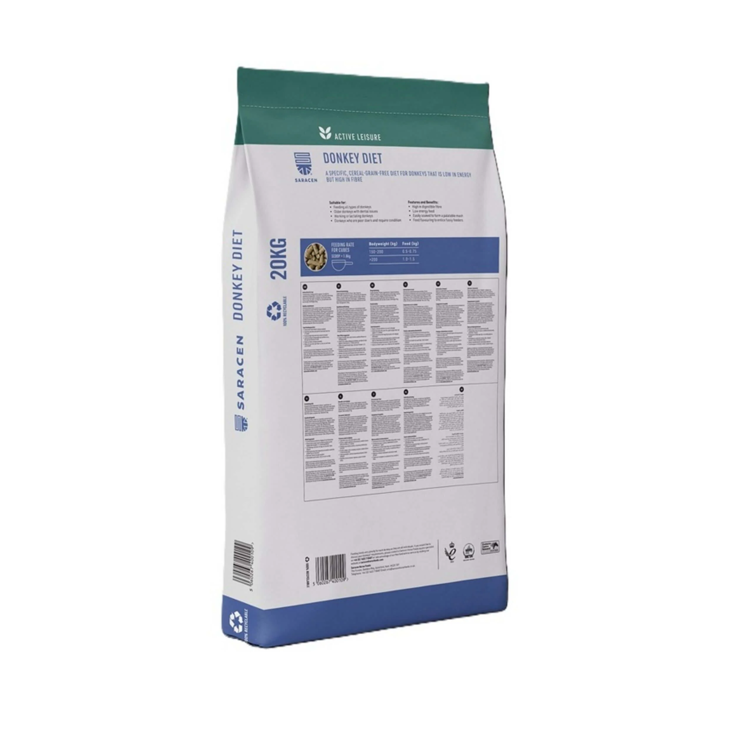 Saracen Donkey Diet Donkey Food 20kg - Image 3