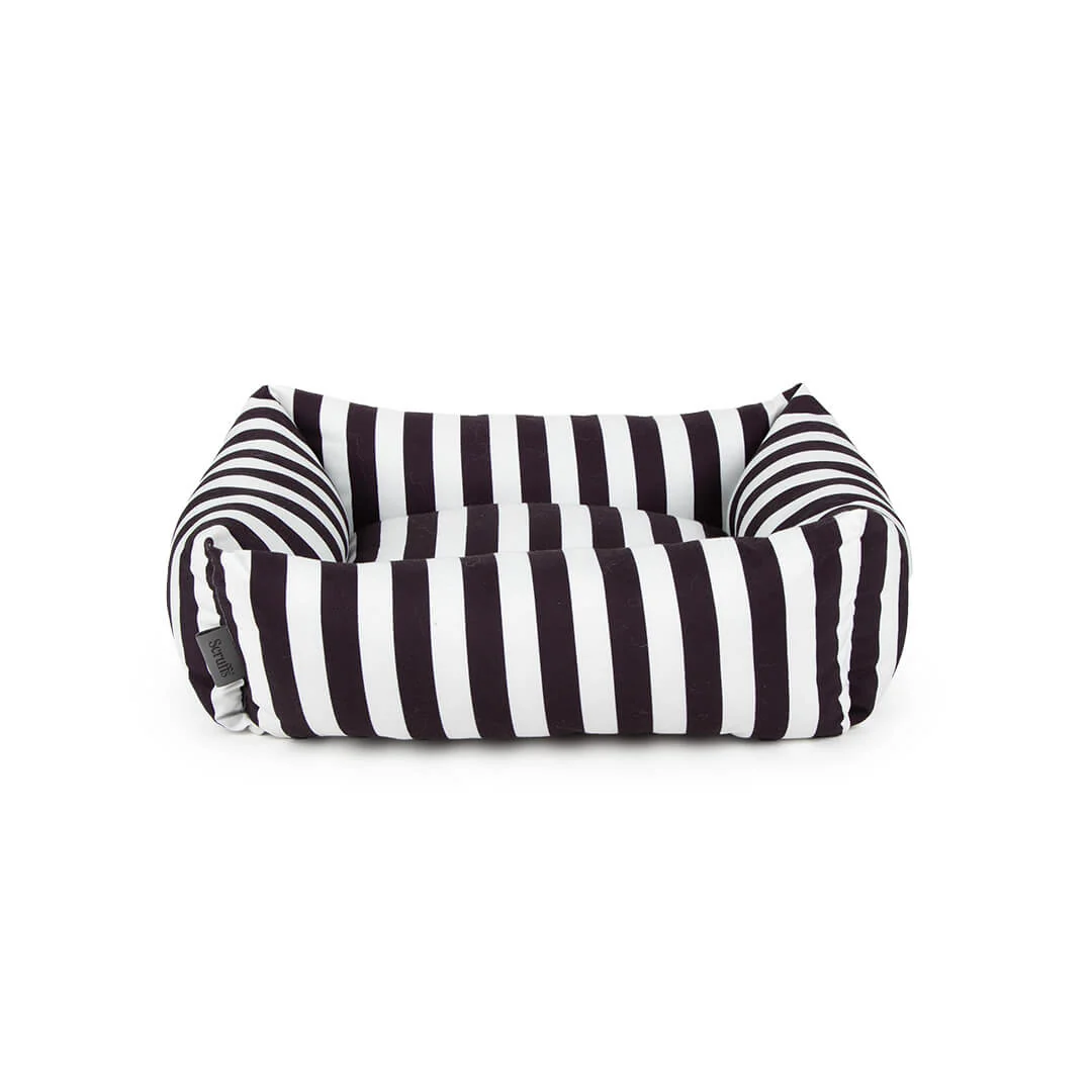 Scruffs Amalfi Striped Box Dog Bed in Black - Image 5
