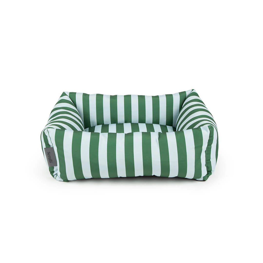 Scruffs Amalfi Striped Box Dog Bed in Green - Image 7