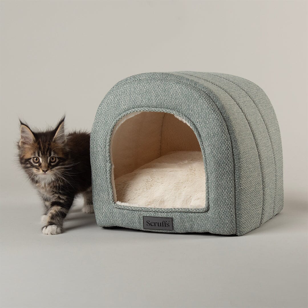 Scruffs Seattle Cave Cat Bed - Topaz Green - Image 3