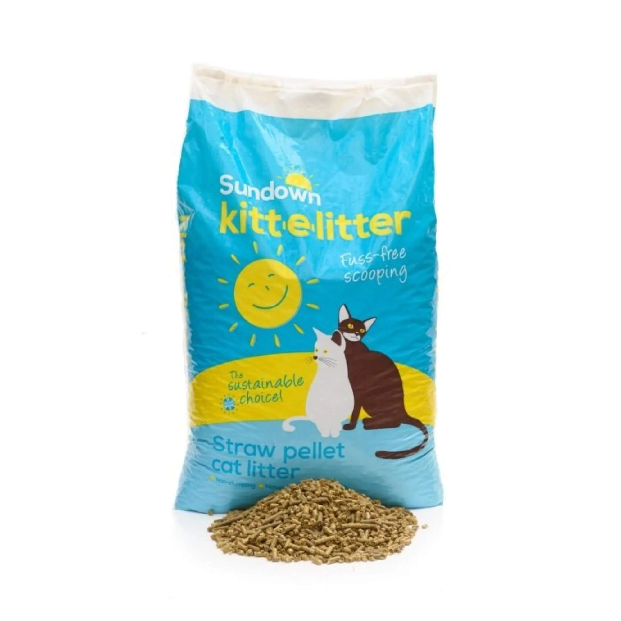 Sundown Kitt-e-Litter Straw Pellet Cat Litter - Image 3