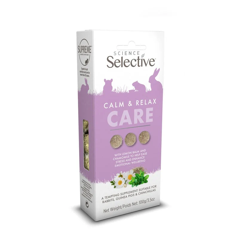 Supreme Selective Calm & Relaxing Care Supplements for Rabbits, Guinea Pigs & Chinchillas 100g x 4 - Image 3