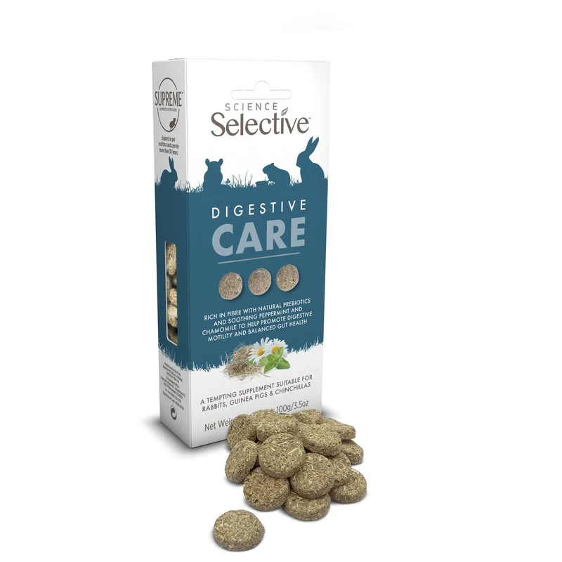Supreme Selective Digestive Care Supplements for Rabbits, Guinea Pigs & Chinchillas 100g x 4 - Image 2