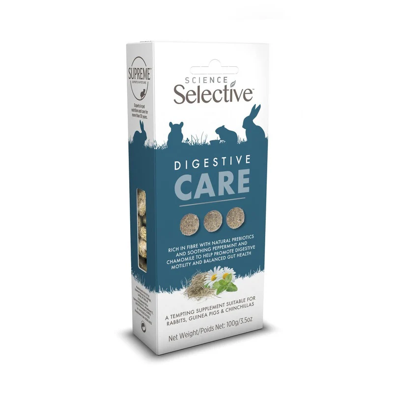 Supreme Selective Digestive Care Supplements for Rabbits, Guinea Pigs & Chinchillas 100g x 4 - Image 3