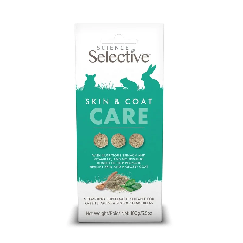 Supreme Selective Skin & Coat Care Supplements for Rabbits, Guinea Pigs & Chinchillas 100g x 4 - Image 5