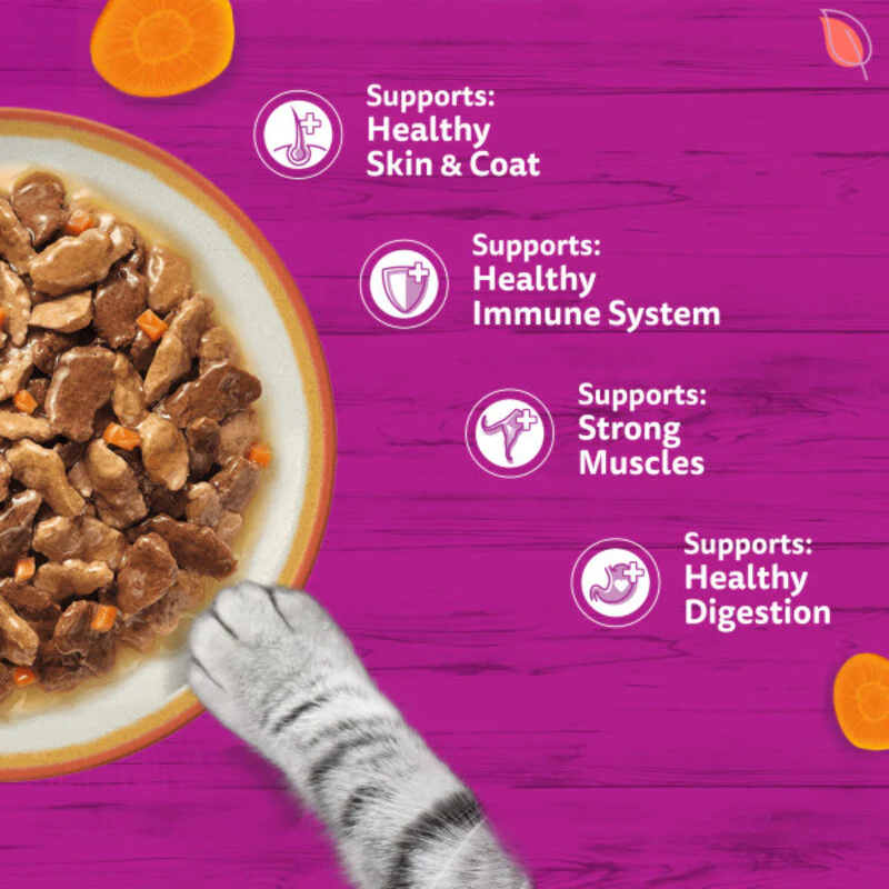Whiskas Adult 1+ Tasty Mix Country Collection in Gravy Cat Food 85g x 48 - Image 3